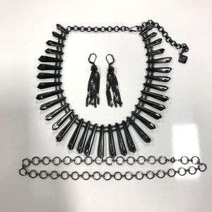 Dark toned 3 pc jewelry bundle